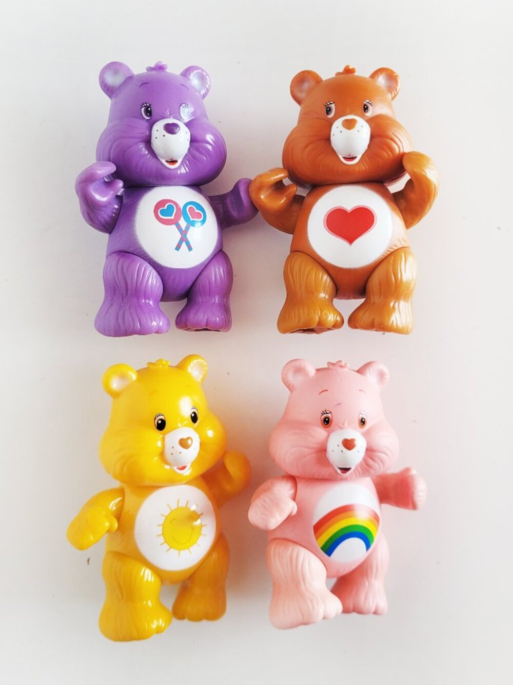 Care Bears Plastic Figures - Lot of 4